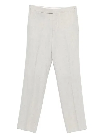 Lardini Flannel Pants In Gold