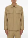 Lardini Flap-pocket Shirt In Brown
