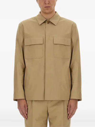 LARDINI FLAP-POCKET SHIRT