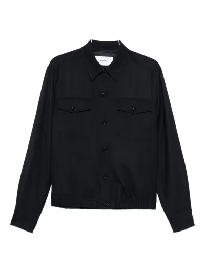 Lardini Flap-pocket Shirt Jacket In Blue