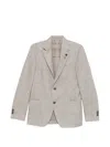 Lardini Flap-pocket Blazer In Neutral