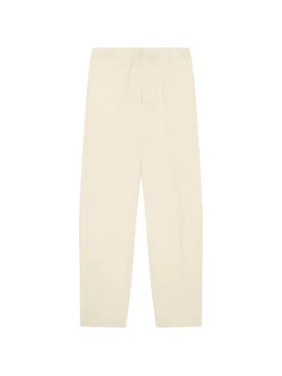 Lardini Flat-front Flannel Straight-leg Trousers In Neutral