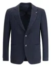 Lardini Single-breasted Blazer In Blue