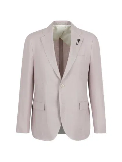 Lardini Flower Pin Suit In Purple