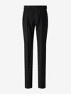 Lardini Formal Wool Trousers In Black