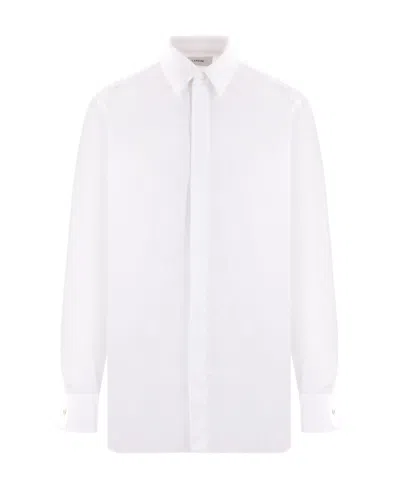 Lardini French-cuff Cotton Shirt In White