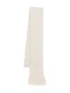 Lardini Fringed Knitted Scarf In Neutral