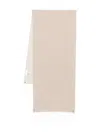 Lardini Fringed Wool Scarf In Neutral
