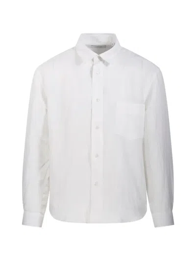 Lardini Front-pocket Shirt In White
