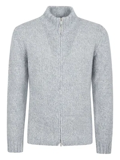 LARDINI LARDINI FULL ZIP TURTLENECK CARDIGAN