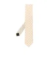 Lardini Geometric-print Silk Tie In Neutral