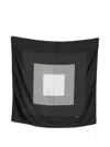 Lardini Geometric Silk Scarf In Multi