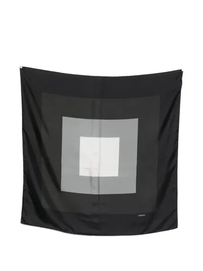 Lardini Geometric Silk Scarf In Multi