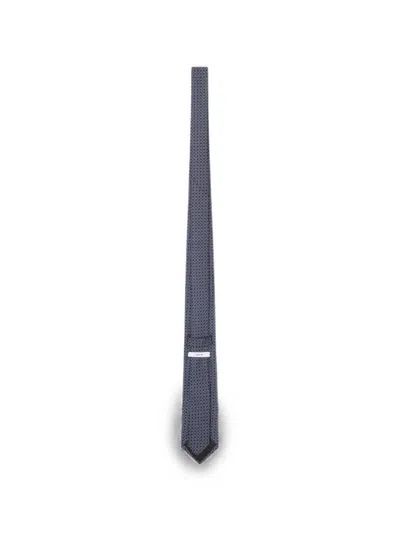 Lardini Geometric-pattern Silk Tie In Red