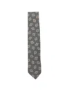 Lardini Geometric-pattern Tie In Gray