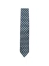 Lardini Geometric-patterned Tie In Metallic