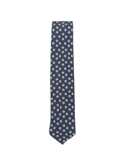Lardini Geometric-print Tie In Neutral