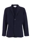 Lardini Blue Jacket With Classic Lapels And Button Fastening In Cotton Man In Blue
