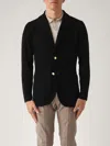 Lardini Giacca Maglia Jacket In Black