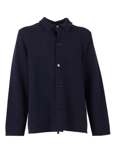 Lardini Giacca Maglia Uomo In Blue