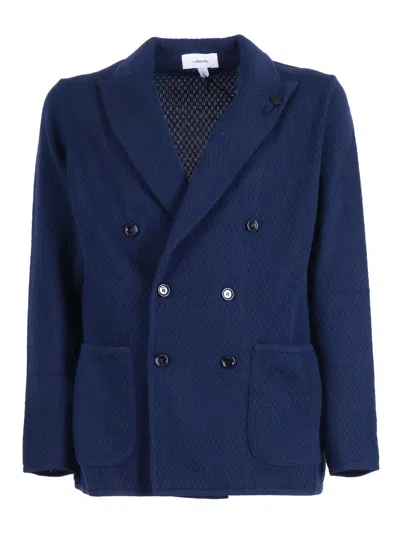 Lardini Giacca Maglia Uomo In Blue