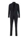 Lardini Giacca Monopetto + Pantalone Lana Stretch In Black