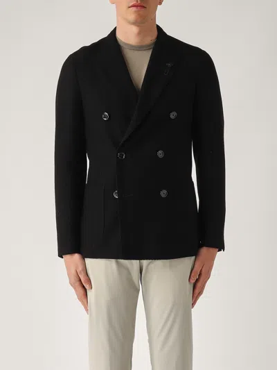 Lardini Giacca Rever Lancia Jacket In Black