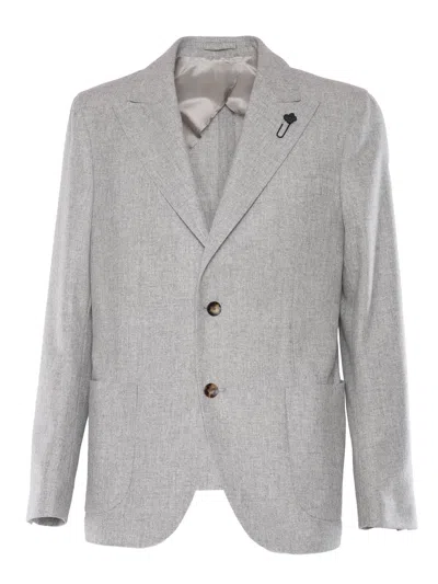 Lardini Giacca Uomo Special Line Drop 7 Reg In Gray