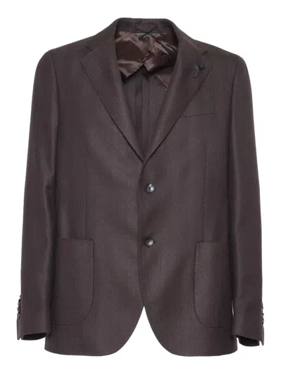 Lardini Giacca Uomo Special Line Drop 7 Reg In Red