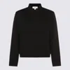 Lardini Textured Wool Knit Jacket With Button Fastening And Flap Pockets In Black