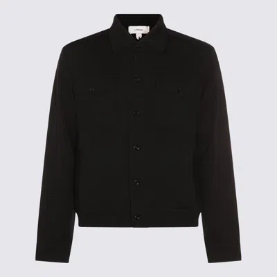LARDINI LARDINI BLACK WOOL CASUAL JACKET