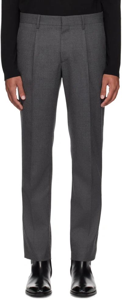Lardini Gray Wooltrousers In 950
