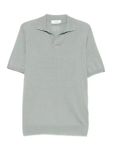 Lardini Green Linen Cotton Polo