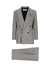 Lardini Grey Double-breasted Suit