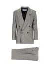 Lardini Grey Double-breasted Suit