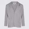 Lardini Grey Linen Blazer In Gray