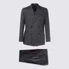 Lardini Dresses Blacks And Greys In Black