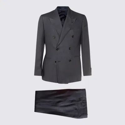 LARDINI GREY LINEN SUITS