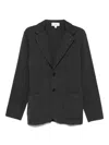 Lardini Single-breasted Knitted Blazer In Black