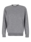 Lardini Knitted Crew-neck Jumper In Grey
