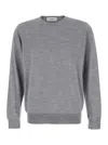 Lardini Knitted Crew-neck Jumper In Grey