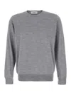 Lardini Knitted Crew-neck Jumper In Grey