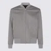 Lardini Relaxed Fit Jacket Ribbed Trims In Gray