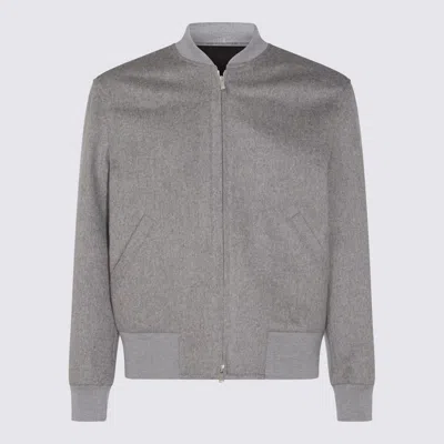 LARDINI LARDINI GREY WOOL CASUAL JACKET