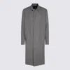 Lardini Houndstooth Pattern Long Sleeves Side Pockets Coat In Gray