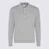 Lardini Ribbed Cuff Crewneck Sweater Design In Gray