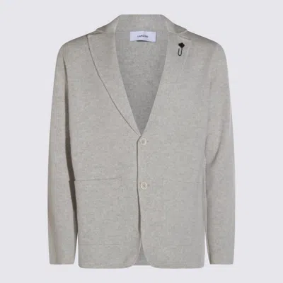 LARDINI GREY WOOL KNITWEAR