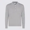 Lardini Ribbed Cuff Crewneck Sweater Design In Gray