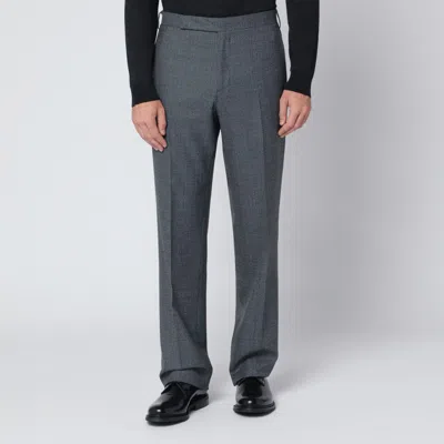 Lardini Grey Wool Trousers In Gray