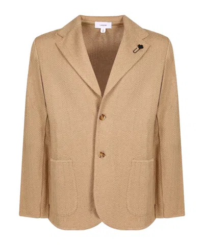 Lardini Long-sleeve Blazer In Brown